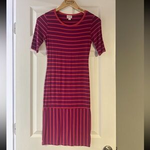 Striped Red Dress